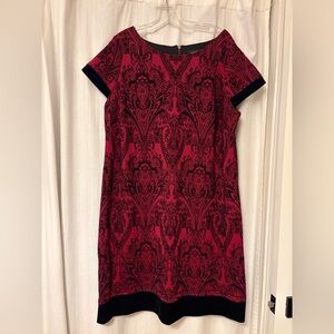 MICHEL STUDIO| Black and Red Dress